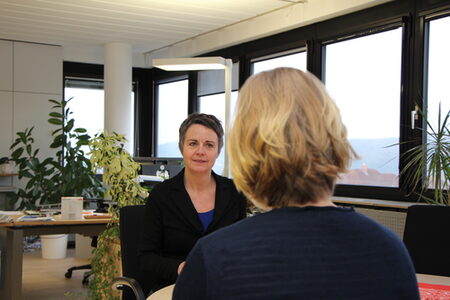 Landrätin Kirsten Fründt im Gespräch