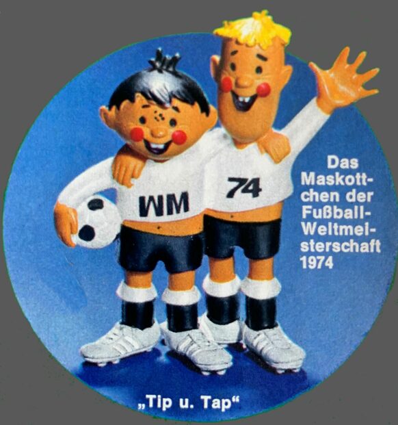 "Tip und Tap" – Das Maskottchen der Fußball-Weltmeisterschaft 1974