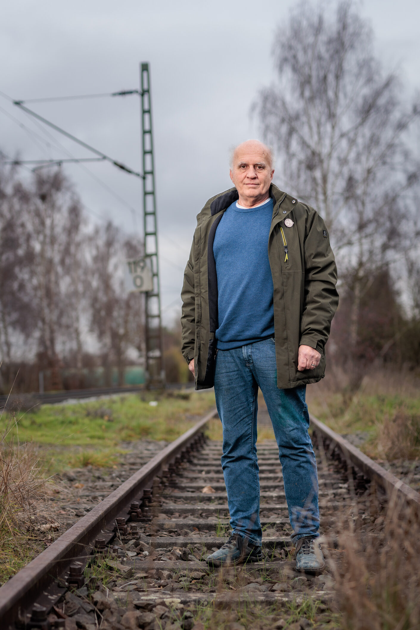 Markus Hemberger am Bahnhof Fronhausen