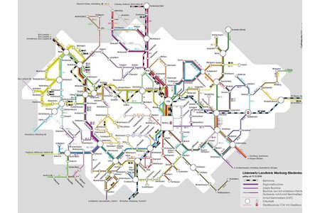 Liniennetzkarte Landkreis Marburg-Biedenkopf