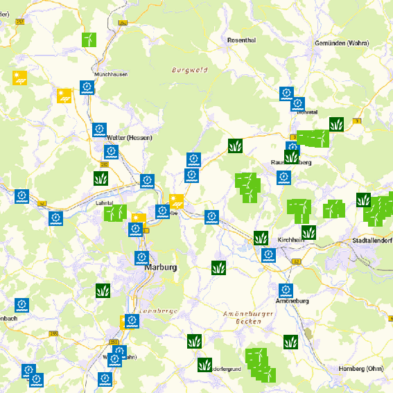 Geoportal Erneuerbare Energien