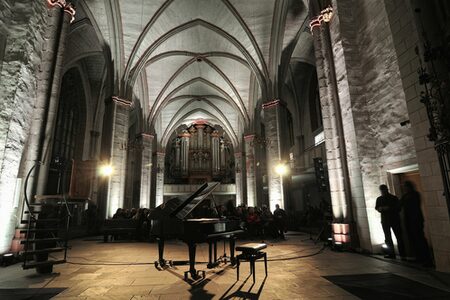 Foto zur Pressemitteilung 441/2019 (Innenraum Lutherische Pfarrkirche St. Marien, Marburg)