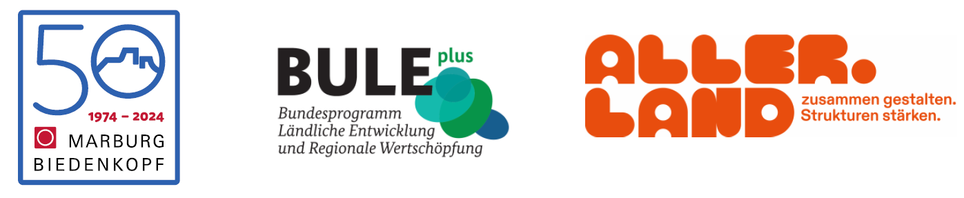 Logos (50 Jahre Landkreis Marburg-Biedenkopf | BULE plus  |  Aller.Land)