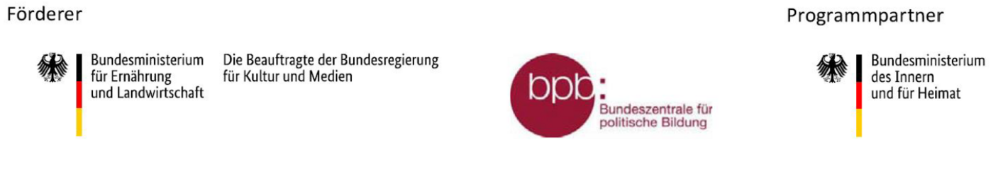 Logos der Förderer und Programmpartner