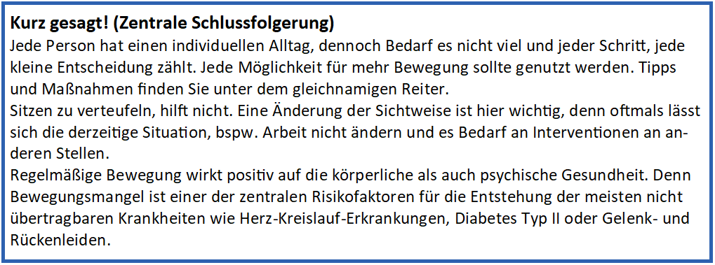 Kurz gesagt!